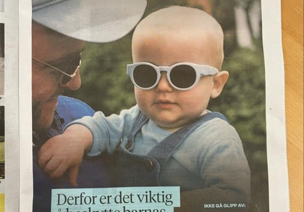 An article in the Norwegian newspaper Dagbladet about childrens eyehealth.