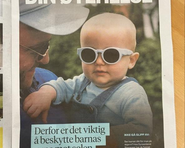 An article in the Norwegian newspaper Dagbladet about childrens eyehealth.