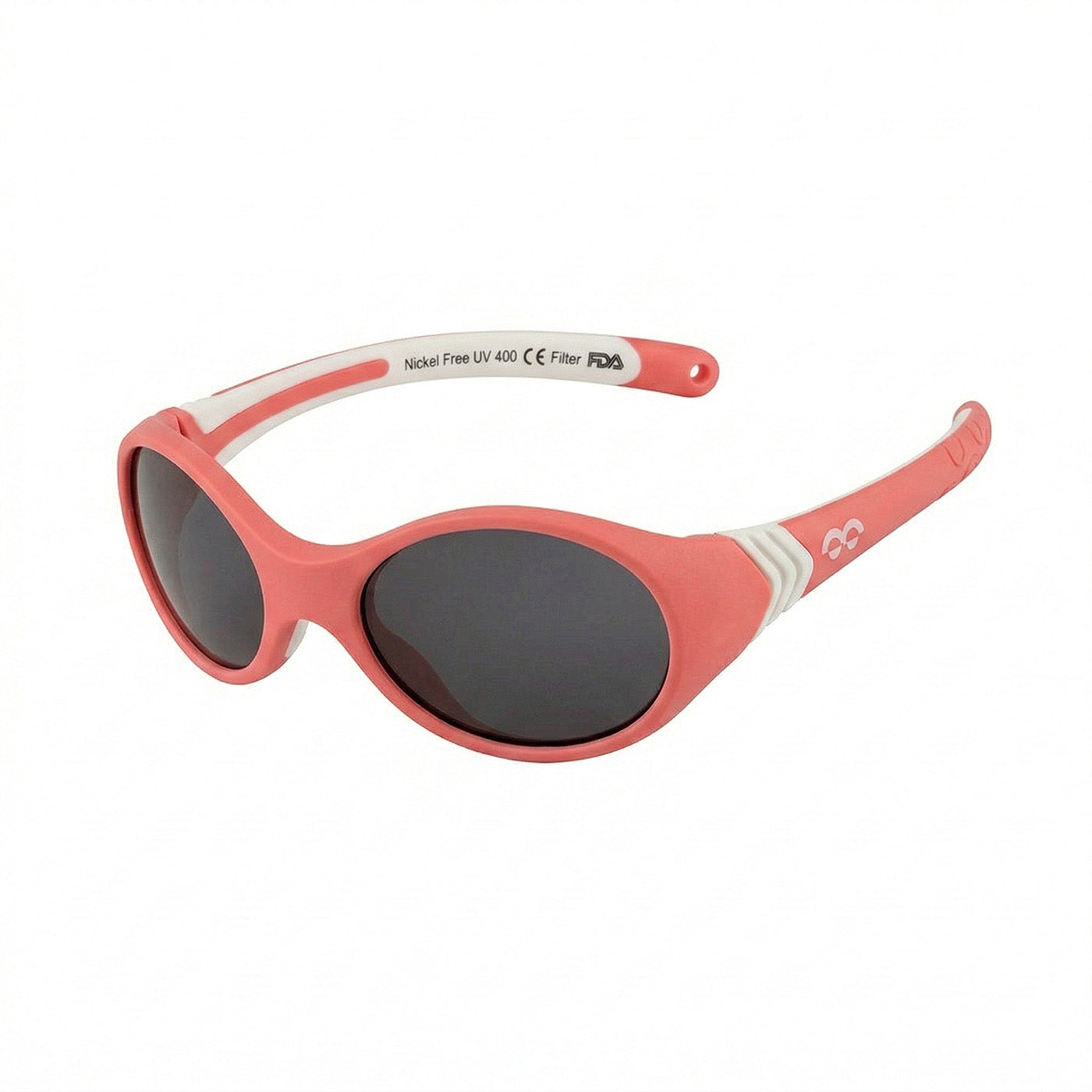 Mokki Classic Kid Sunglasses for kids age 2-4 in the color coral