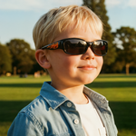 Young boy wearing Mokki Sunglasses for kids