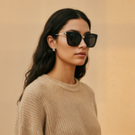 Woman wearing Mokki Sunglasses 