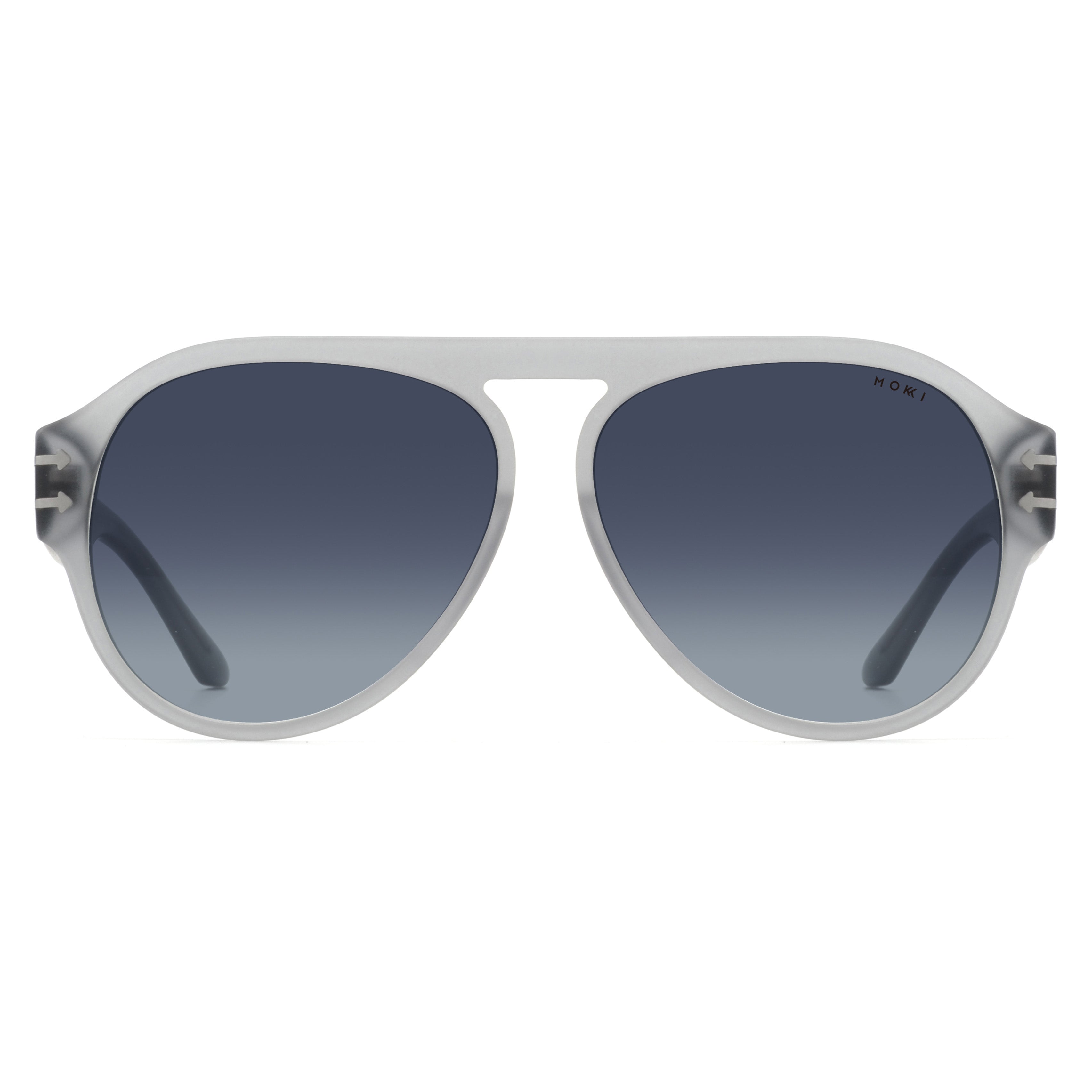 Mokki Bold Aviator-solbriller i grå