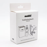 Mokki 'Repair kit' (Eyewear Maintenance Set) retail packaging box, shown on a clean white background.
