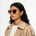 Woman wearing Mokki sunglasses