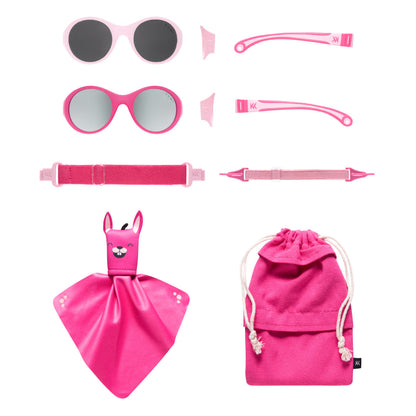 Click & Change sunglasses for kids in pink