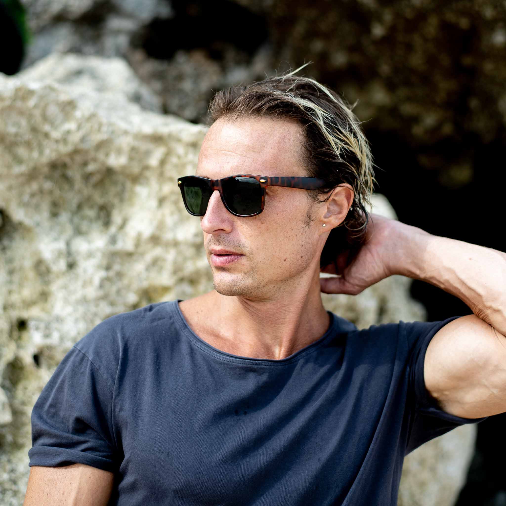 Man wearing Mokki sunglasses