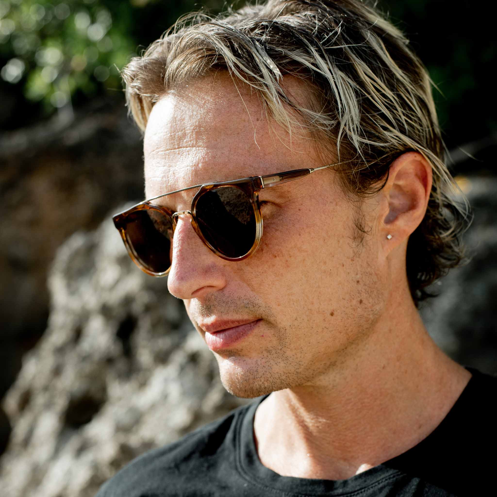 Man wearing Mokki sunglasses