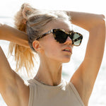 Woman wearing Mokki sunglasses