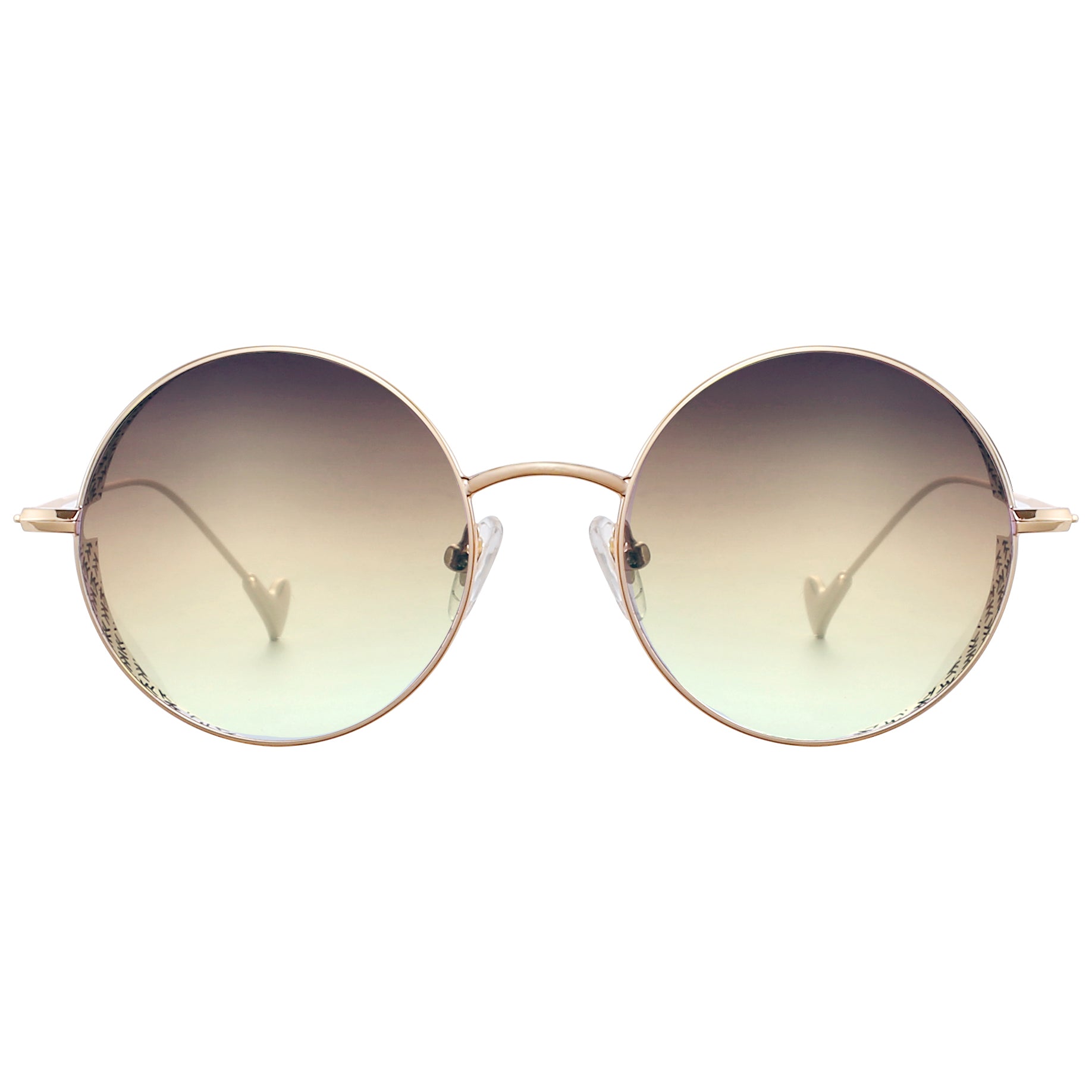 Mokki Round 18k Gold-plated sunglasses