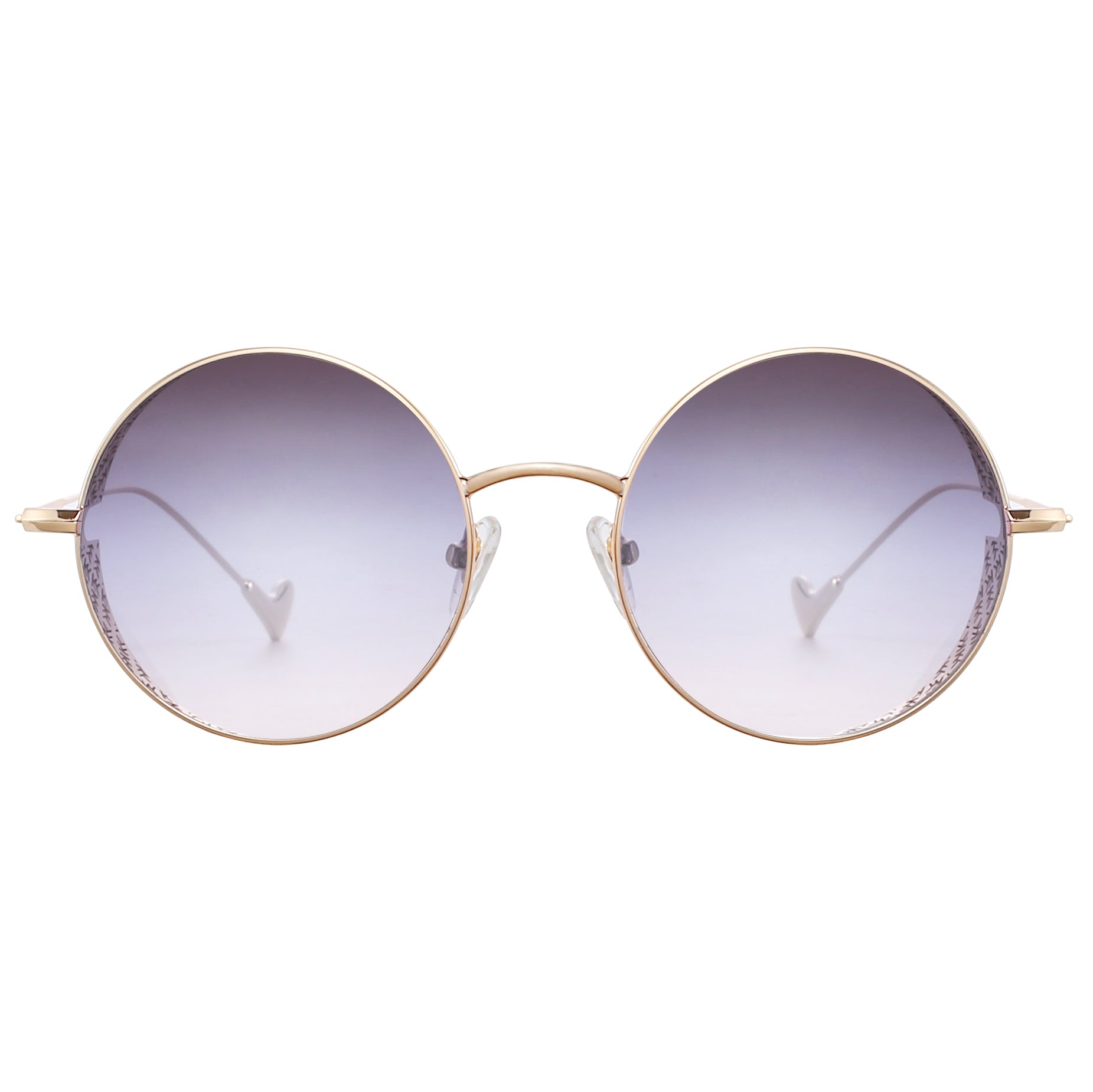 Mokki Round 18k Gold-plated sunglasses