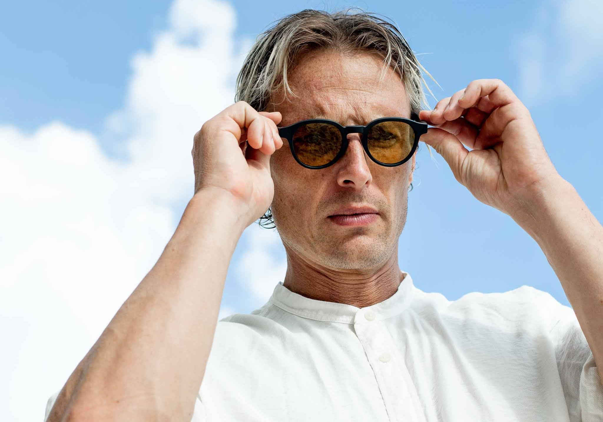 Man wearing Mokki sunglasses