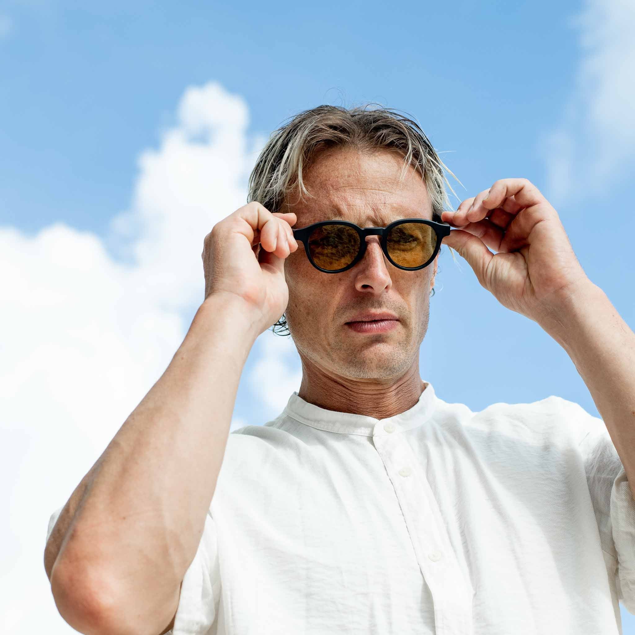 Man wearing Mokki sunglasses