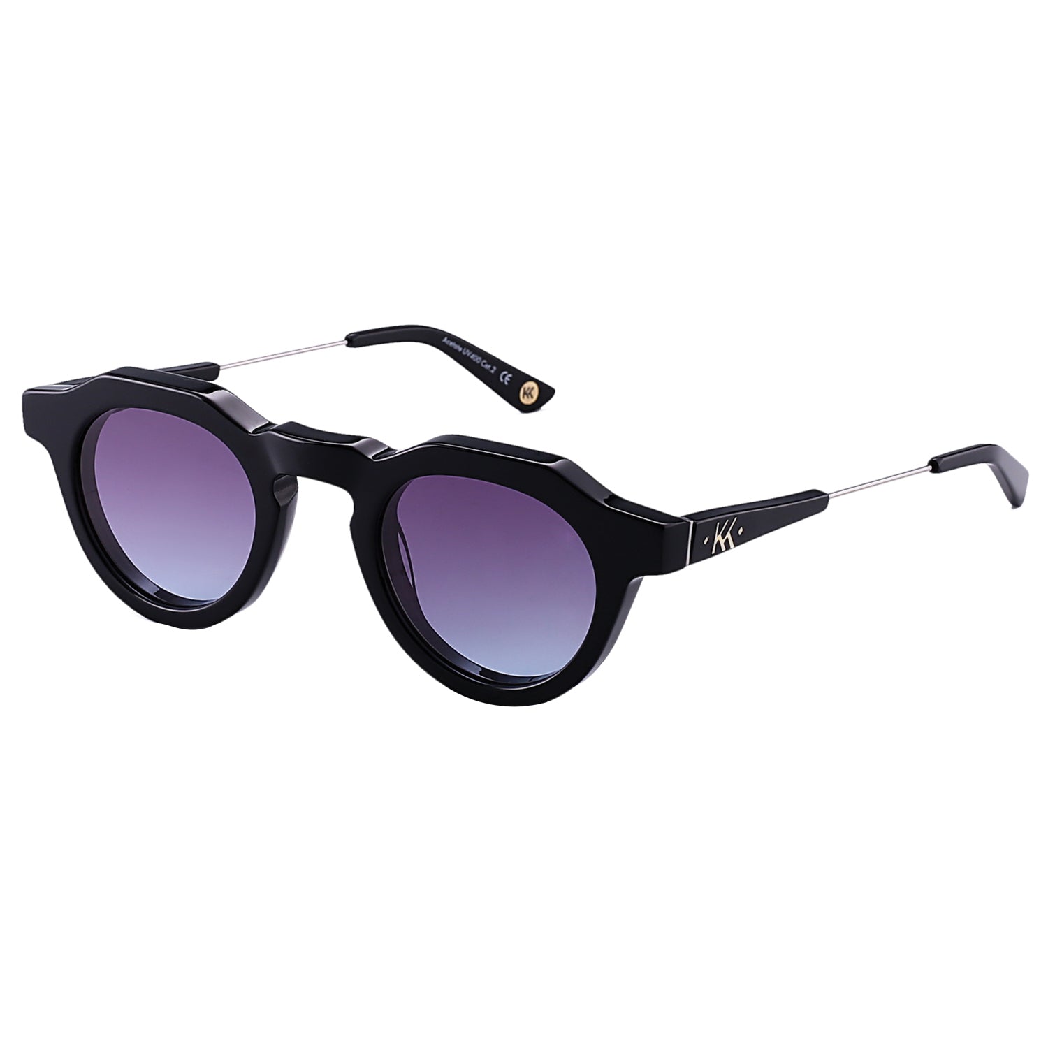 Mokki Chunky Professor Sunglasses Black from the side