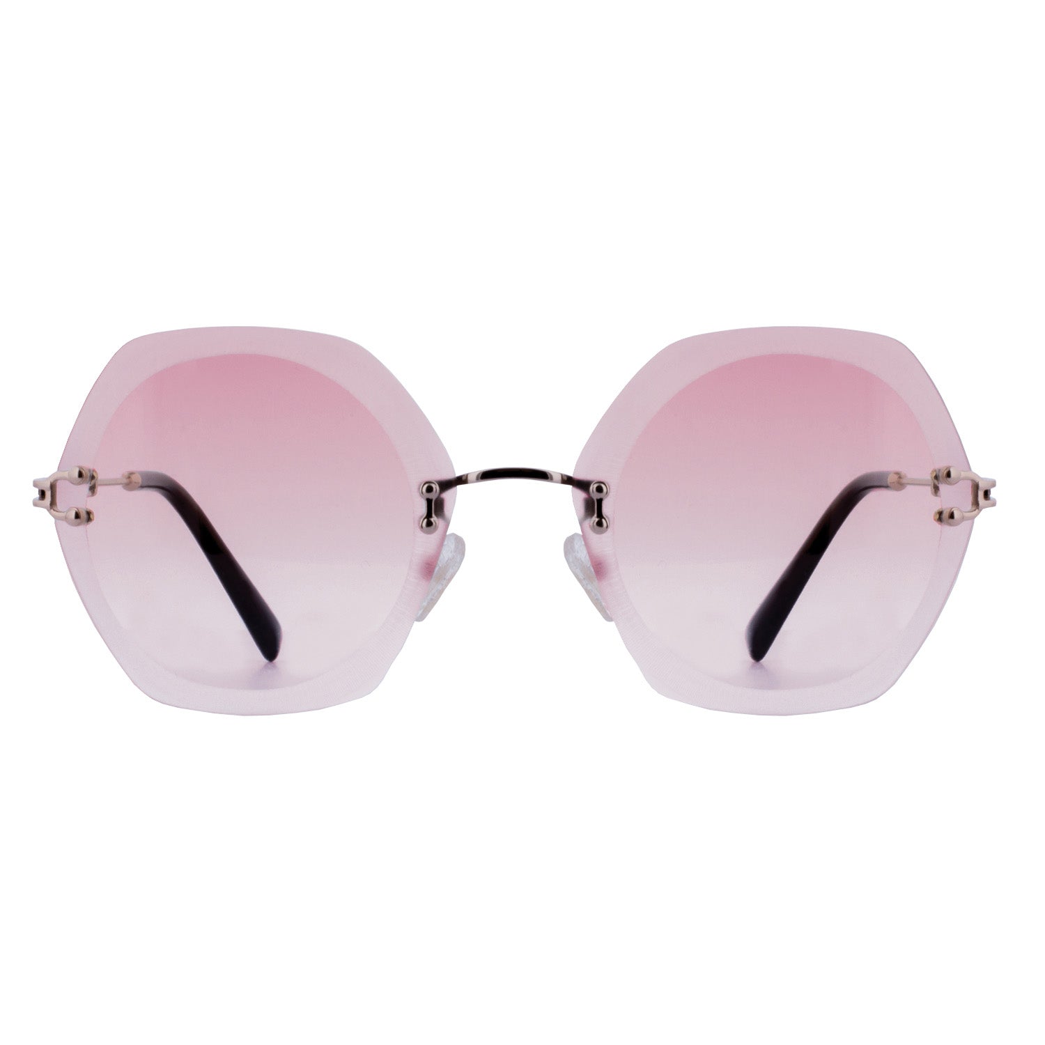 Mokki 90s Posh-solbriller i rosa