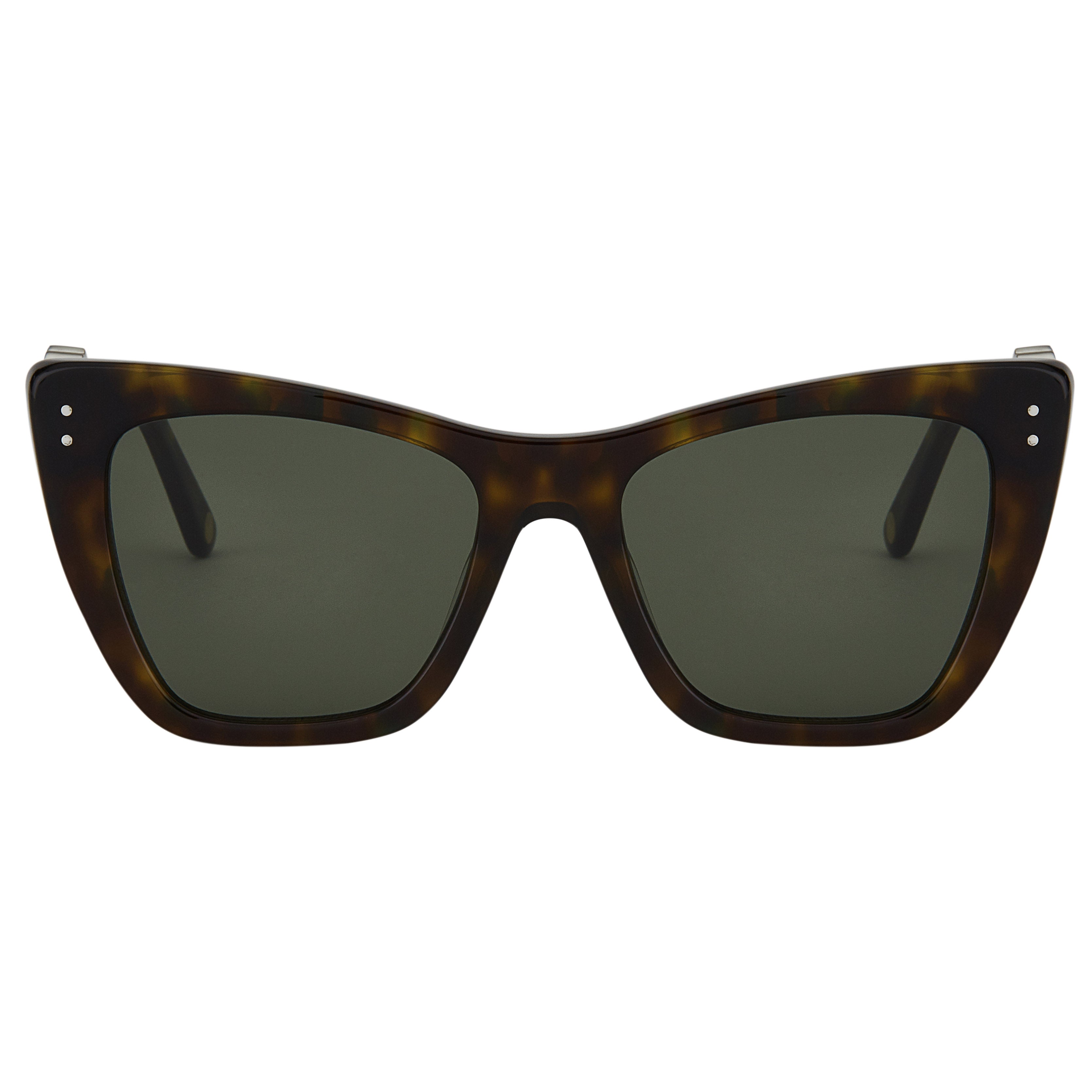 Mokki Hamsa Cat-Eye sunglasses in green