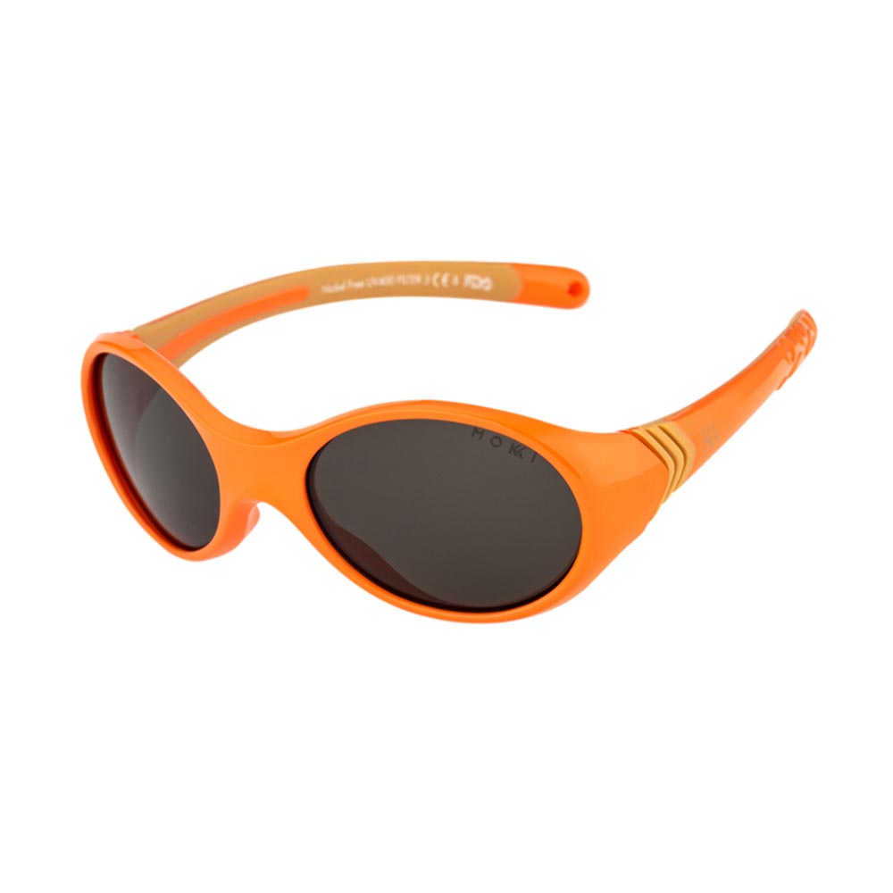 Mokki Classic Kid Sunglasses for kids age 2-4 in the color orange