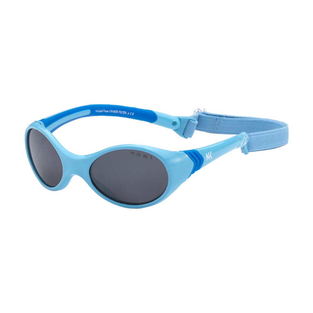 Mokki Classic Kid Sunglasses for kids age 2-4 in the color Blue