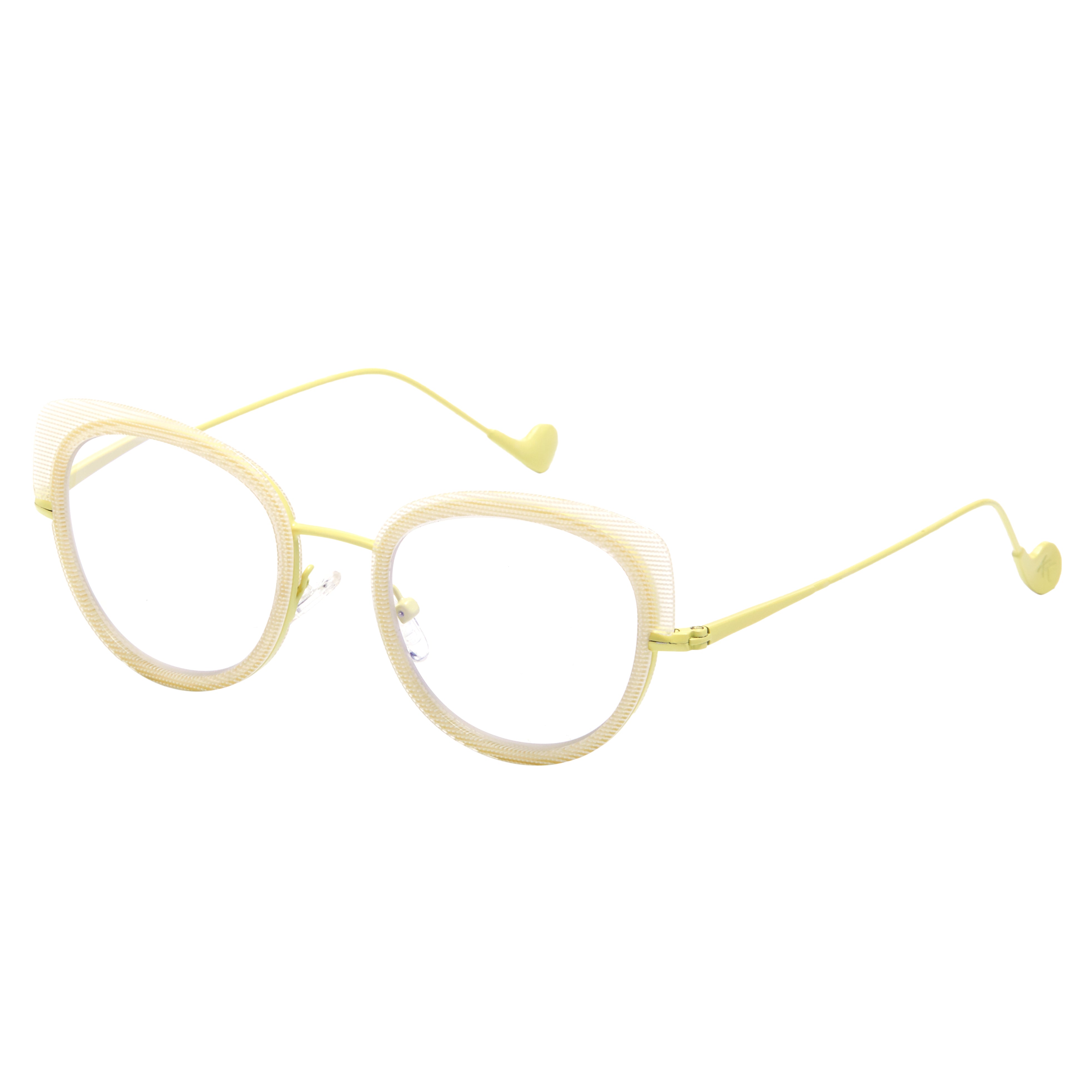 Mokki Gentle Cat-Eye sunglasses for women in yellow from the side