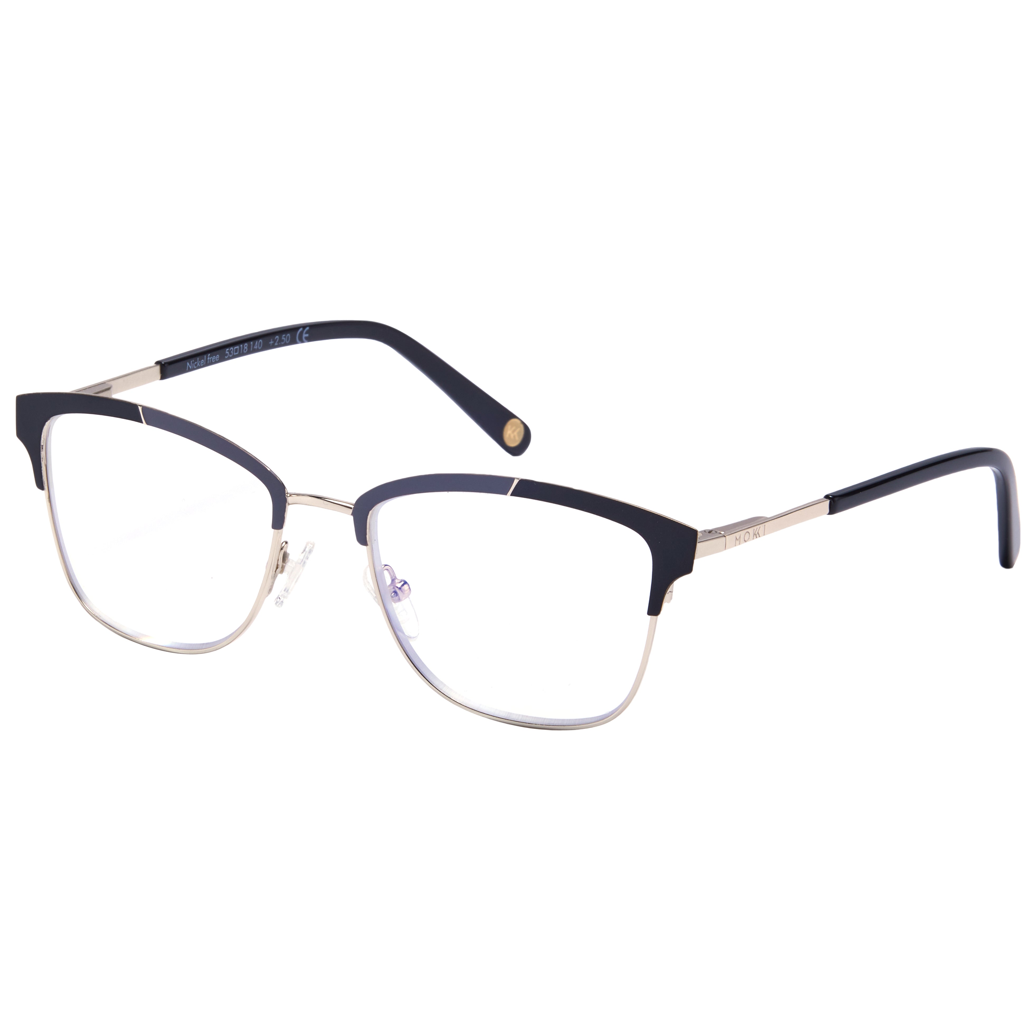 Mokki Edgy Readers reading glasses in black