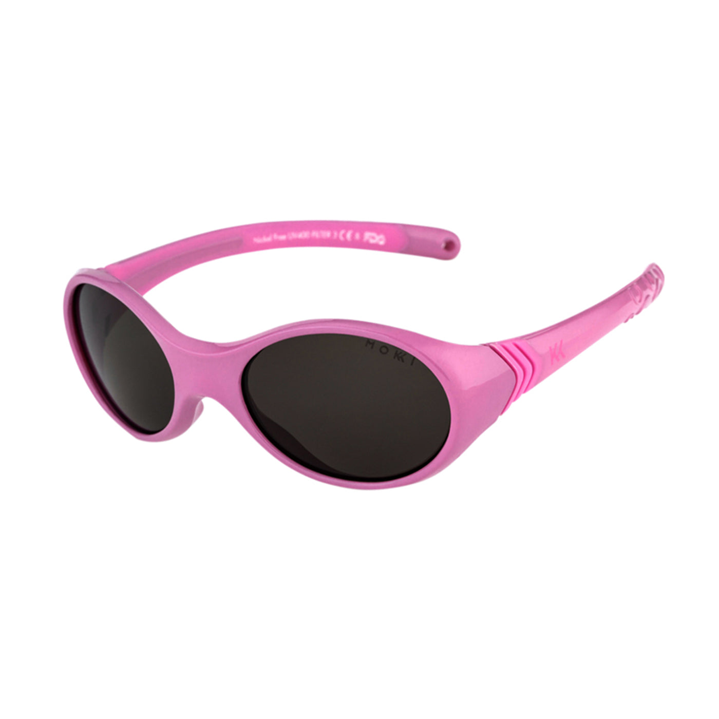 Mokki Classic Kid Sunglasses for kids age 2-4 in the color Pink
