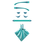 Mokki Sunglasses for kids click and change accessory parts blue