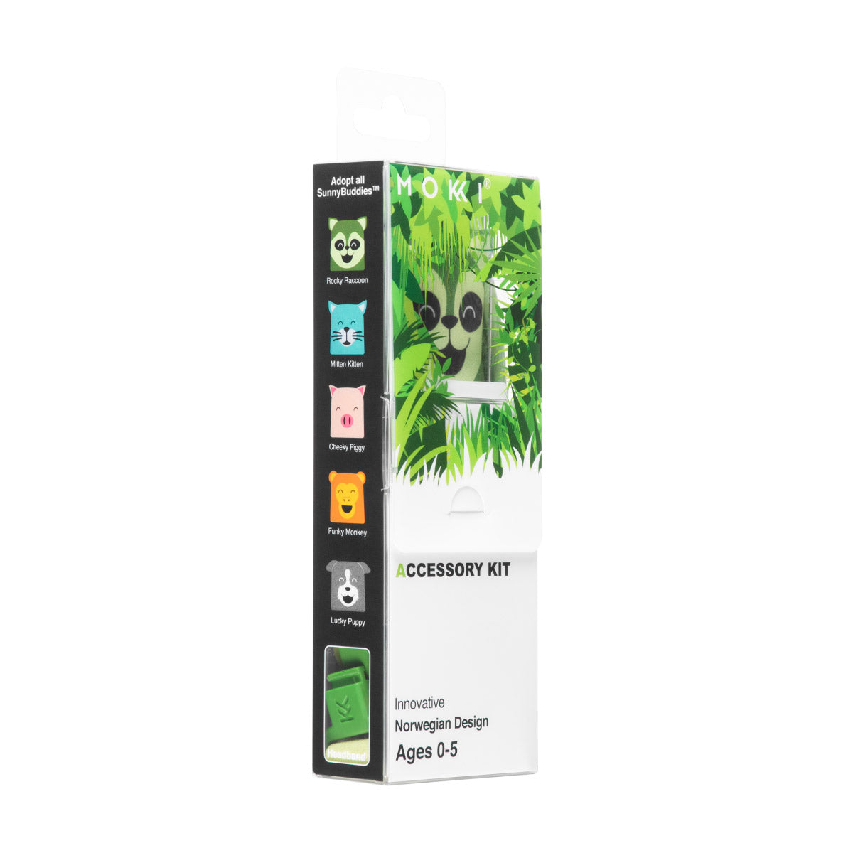 Mokki Sunglasses for kids click and change accessory kit Green