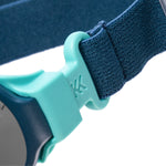 Mokki solbriller for barn Click & Change ramme blå Mokki solbriller for barn Click & Change hodestropp blå