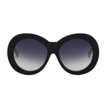 Mokki Chunky & Round-solbriller i krem