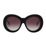 Mokki Chunky & Round-solbriller i brun