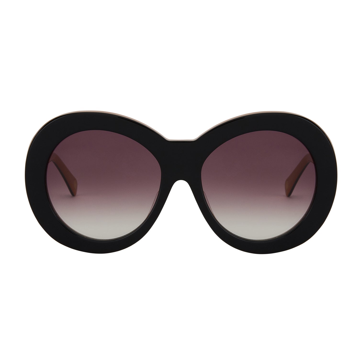 Mokki Chunky & Round-solbriller i brun