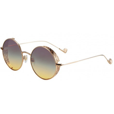 Mokki Round 18k Gold-plated sunglasses
